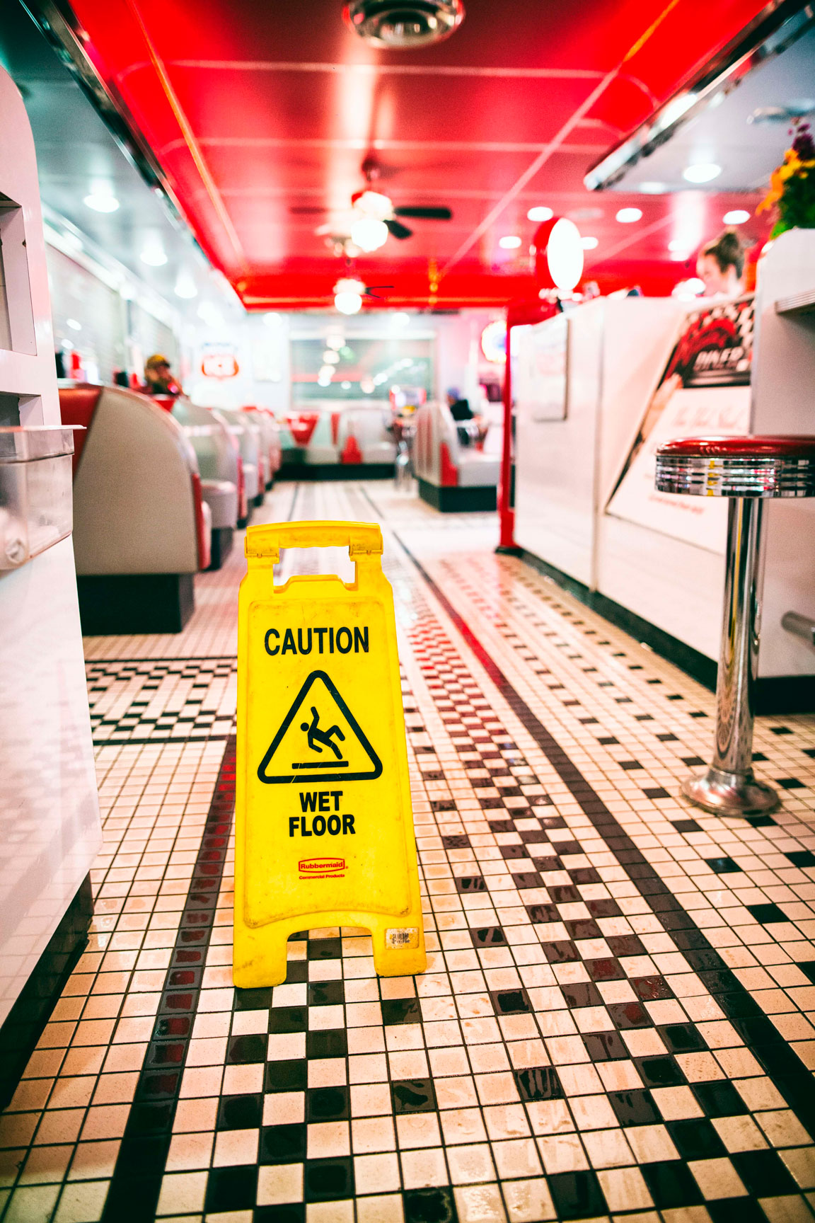 Wet Floors sign